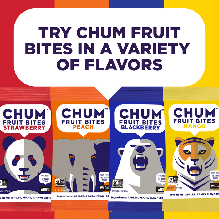 Chum Fruit Snacks | Strawberry 100% Real Fruit Snacks, No Sugar Added,  Nut-Free