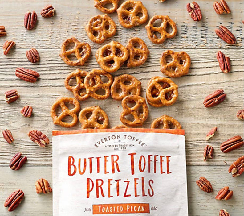 Everton Toffee | Butter Toffee Pretzels - Toasted Pecan