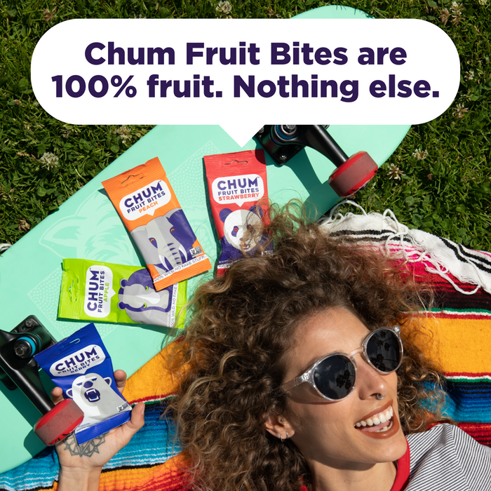 Chum Fruit Snacks | Strawberry 100% Real Fruit Snacks, No Sugar Added,  Nut-Free