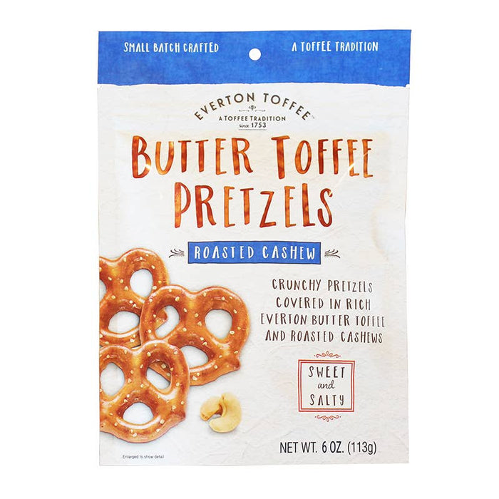 Everton Toffee | Butter Toffee Pretzels - Roasted Cashew