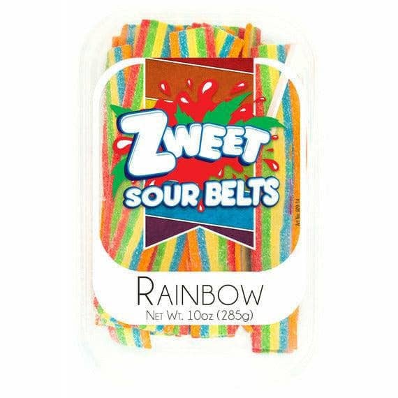 Sour Rainbow Belts  | Zweet | 10 oz