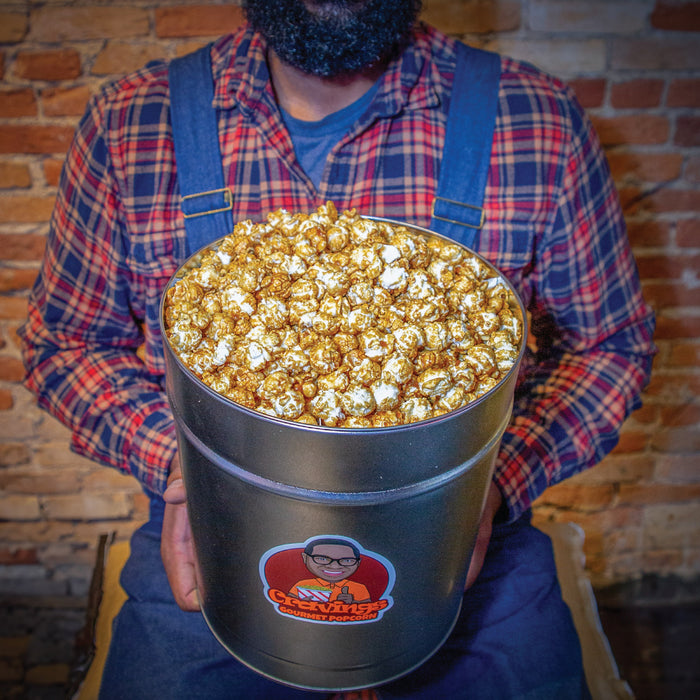 MEXICAN VANILLA CARAMEL POPCORN TINS