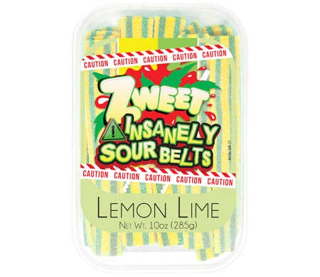 Insanely Sour Lemon Lime Belts | Zweet | 10 oz