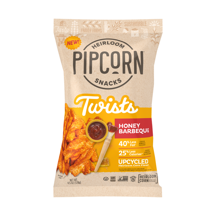 Pipcorn | Honey BBQ Twists 4.5 Oz