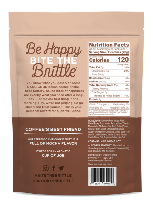 Espresso Chip Cookie Brittle | Brooklyn Brittle