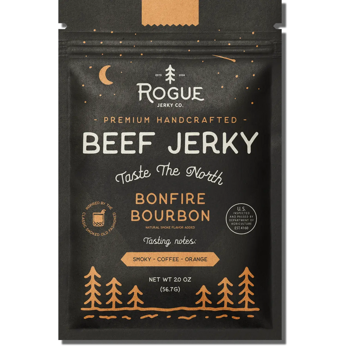 Bonfire Bourbon Beef Jerky | Rogue Jerky Co