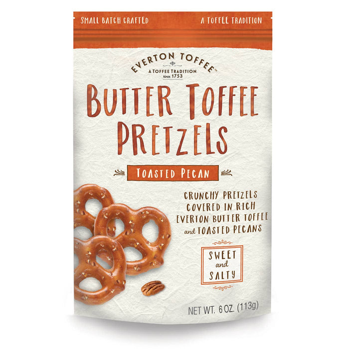 Everton Toffee | Butter Toffee Pretzels - Toasted Pecan