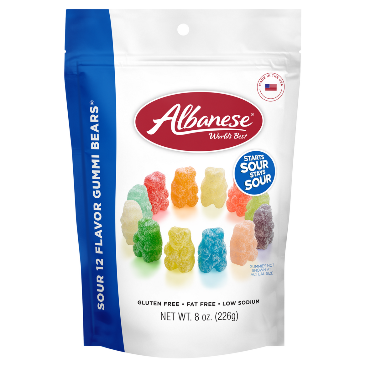 Albanese Sour 12 Flavor Gummi Bears — Cravings Gourmet Popcorn 4891